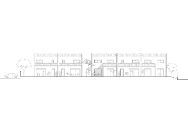Kore architecture Colombiers Maison moderne en bande immobilier social