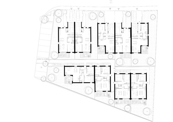 Kore architecture Colombiers Maison moderne en bande immobilier social